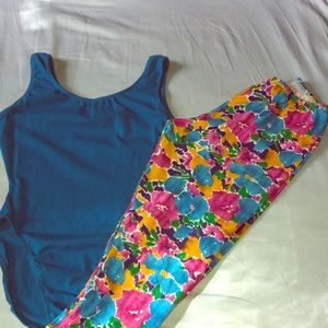 Vintage Floral Workout Outfit